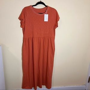 Target - Universal Thread - Short Sleeve T-shirt dress - Orange - Size Large-NEW